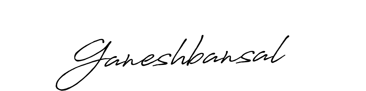 How to make Ganeshbansal signature? Antro_Vectra_Bolder is a professional autograph style. Create handwritten signature for Ganeshbansal name. Ganeshbansal signature style 7 images and pictures png