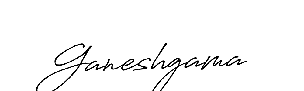 Use a signature maker to create a handwritten signature online. With this signature software, you can design (Antro_Vectra_Bolder) your own signature for name Ganeshgama. Ganeshgama signature style 7 images and pictures png