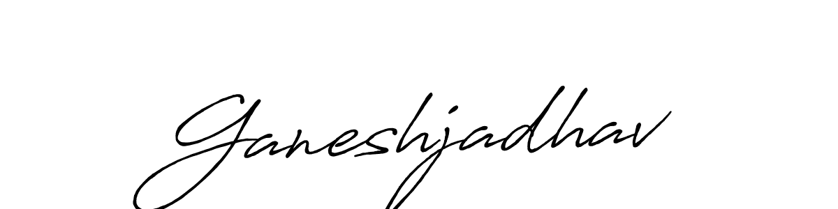 Here are the top 10 professional signature styles for the name Ganeshjadhav. These are the best autograph styles you can use for your name. Ganeshjadhav signature style 7 images and pictures png
