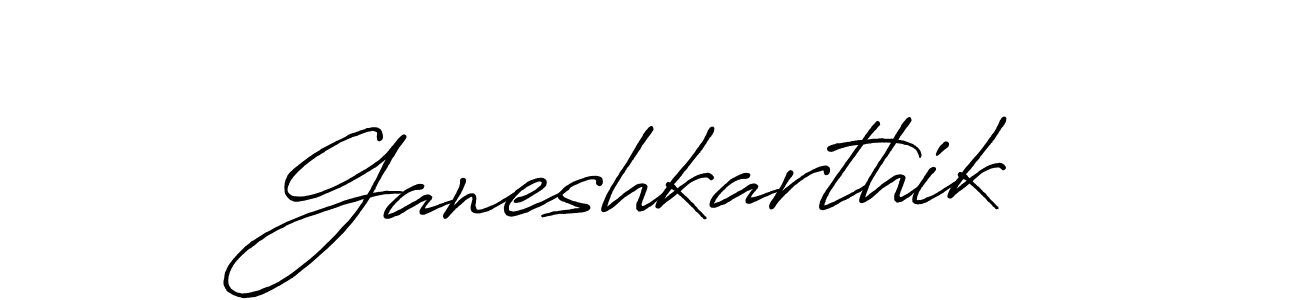 Design your own signature with our free online signature maker. With this signature software, you can create a handwritten (Antro_Vectra_Bolder) signature for name Ganeshkarthik. Ganeshkarthik signature style 7 images and pictures png