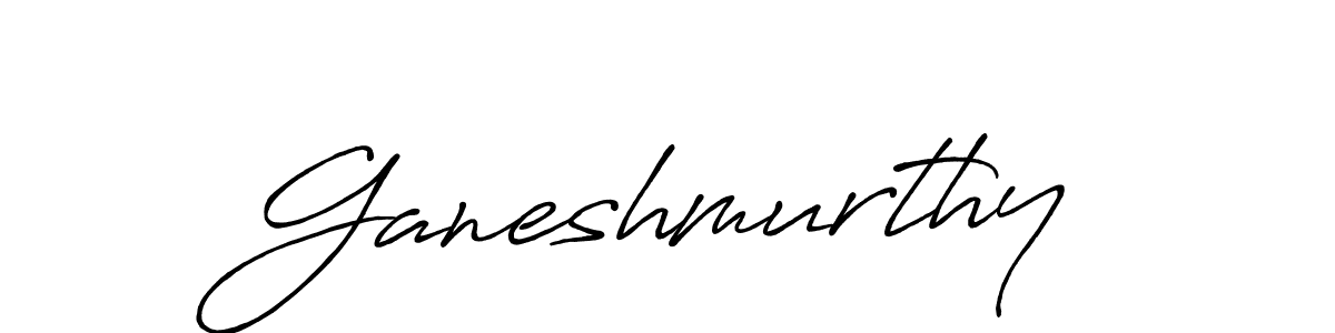 Make a beautiful signature design for name Ganeshmurthy. With this signature (Antro_Vectra_Bolder) style, you can create a handwritten signature for free. Ganeshmurthy signature style 7 images and pictures png
