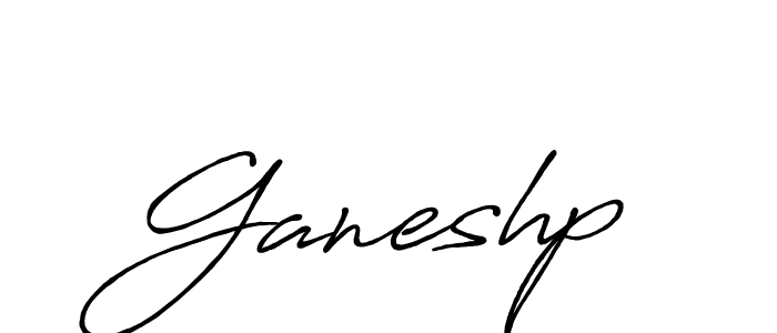 How to make Ganeshp name signature. Use Antro_Vectra_Bolder style for creating short signs online. This is the latest handwritten sign. Ganeshp signature style 7 images and pictures png