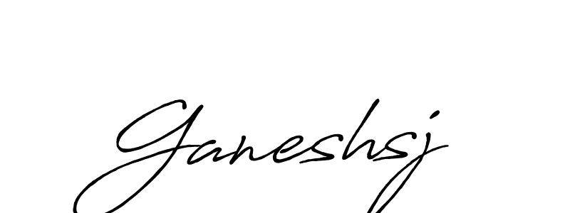 Similarly Antro_Vectra_Bolder is the best handwritten signature design. Signature creator online .You can use it as an online autograph creator for name Ganeshsj. Ganeshsj signature style 7 images and pictures png