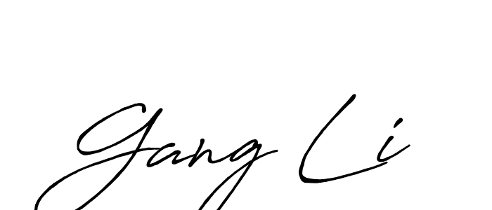 Use a signature maker to create a handwritten signature online. With this signature software, you can design (Antro_Vectra_Bolder) your own signature for name Gang Li. Gang Li signature style 7 images and pictures png