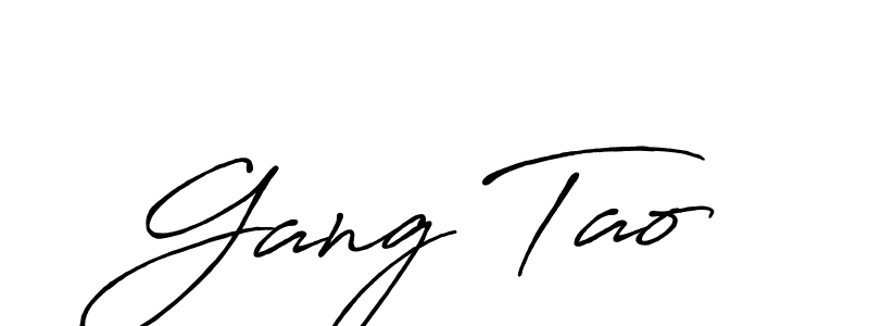 The best way (Antro_Vectra_Bolder) to make a short signature is to pick only two or three words in your name. The name Gang Tao include a total of six letters. For converting this name. Gang Tao signature style 7 images and pictures png