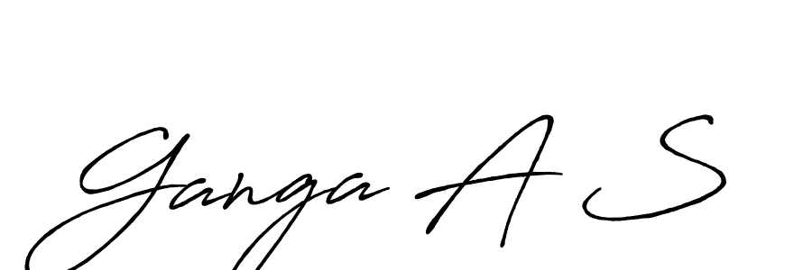 The best way (Antro_Vectra_Bolder) to make a short signature is to pick only two or three words in your name. The name Ganga A S include a total of six letters. For converting this name. Ganga A S signature style 7 images and pictures png