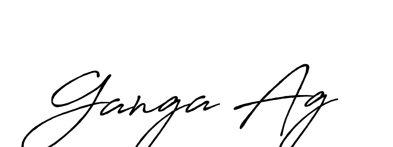 Also we have Ganga Ag name is the best signature style. Create professional handwritten signature collection using Antro_Vectra_Bolder autograph style. Ganga Ag signature style 7 images and pictures png