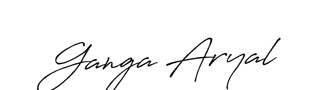 How to Draw Ganga Aryal signature style? Antro_Vectra_Bolder is a latest design signature styles for name Ganga Aryal. Ganga Aryal signature style 7 images and pictures png