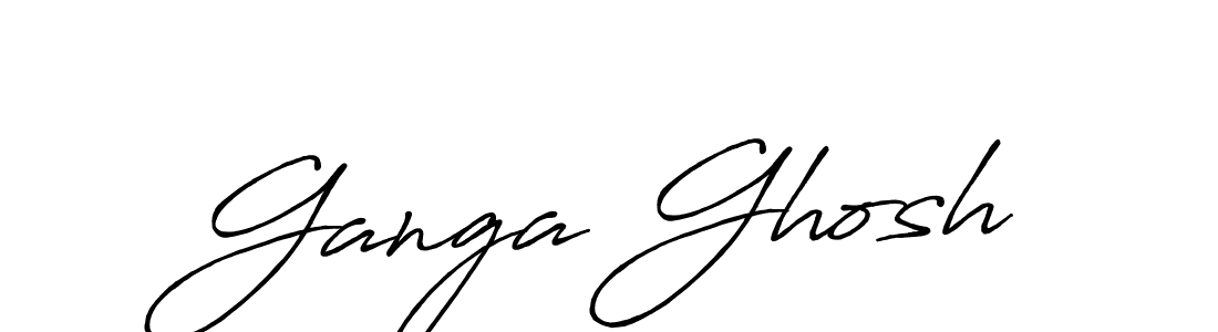 How to make Ganga Ghosh signature? Antro_Vectra_Bolder is a professional autograph style. Create handwritten signature for Ganga Ghosh name. Ganga Ghosh signature style 7 images and pictures png