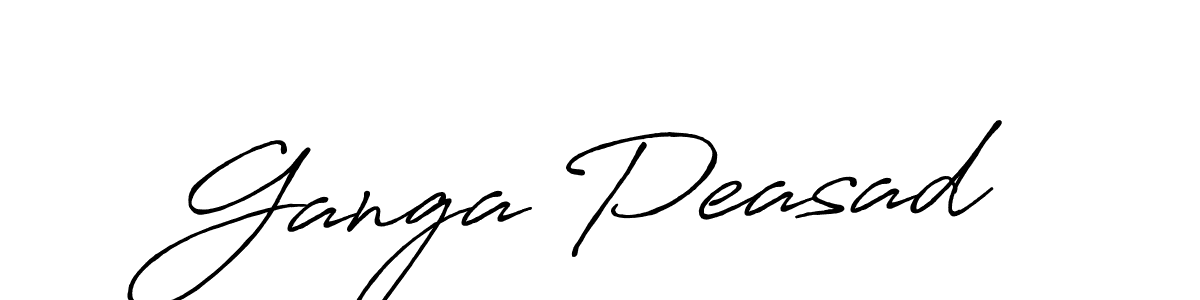 Make a beautiful signature design for name Ganga Peasad. With this signature (Antro_Vectra_Bolder) style, you can create a handwritten signature for free. Ganga Peasad signature style 7 images and pictures png