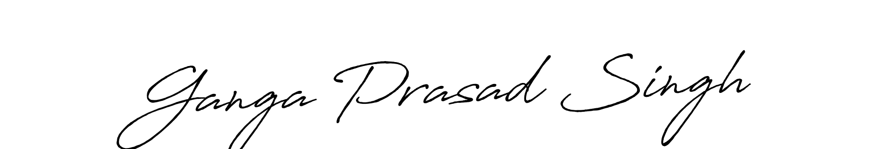 Design your own signature with our free online signature maker. With this signature software, you can create a handwritten (Antro_Vectra_Bolder) signature for name Ganga Prasad Singh. Ganga Prasad Singh signature style 7 images and pictures png