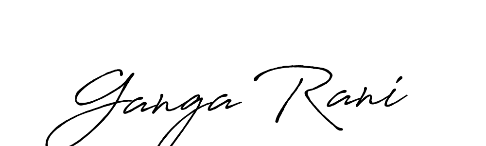 Similarly Antro_Vectra_Bolder is the best handwritten signature design. Signature creator online .You can use it as an online autograph creator for name Ganga Rani. Ganga Rani signature style 7 images and pictures png