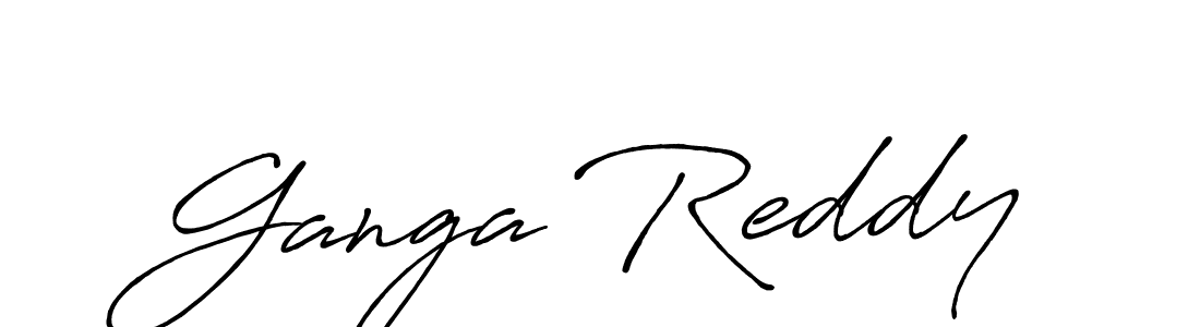 Ganga Reddy stylish signature style. Best Handwritten Sign (Antro_Vectra_Bolder) for my name. Handwritten Signature Collection Ideas for my name Ganga Reddy. Ganga Reddy signature style 7 images and pictures png