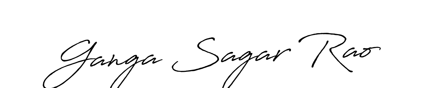 Design your own signature with our free online signature maker. With this signature software, you can create a handwritten (Antro_Vectra_Bolder) signature for name Ganga Sagar Rao. Ganga Sagar Rao signature style 7 images and pictures png