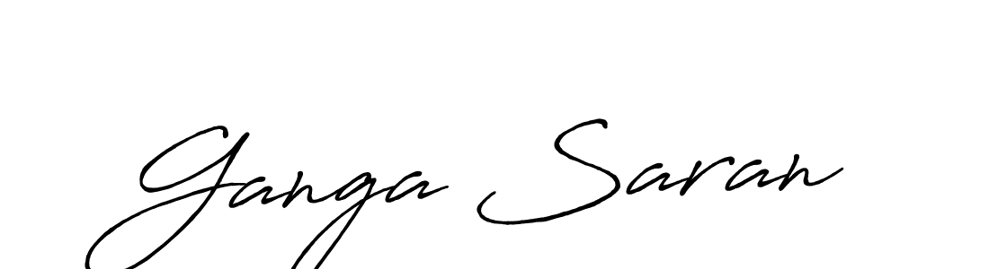 It looks lik you need a new signature style for name Ganga Saran. Design unique handwritten (Antro_Vectra_Bolder) signature with our free signature maker in just a few clicks. Ganga Saran signature style 7 images and pictures png