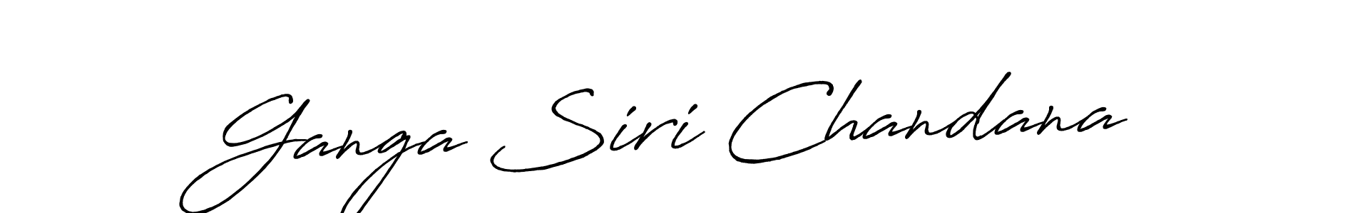 Use a signature maker to create a handwritten signature online. With this signature software, you can design (Antro_Vectra_Bolder) your own signature for name Ganga Siri Chandana. Ganga Siri Chandana signature style 7 images and pictures png