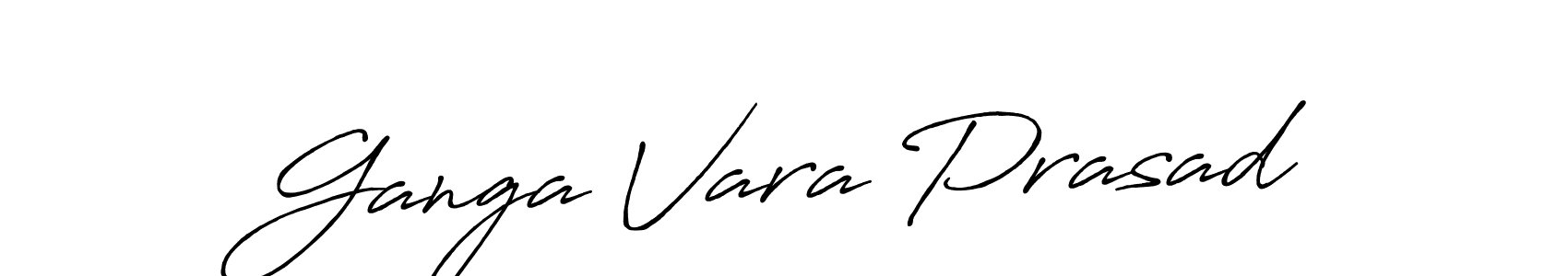Use a signature maker to create a handwritten signature online. With this signature software, you can design (Antro_Vectra_Bolder) your own signature for name Ganga Vara Prasad. Ganga Vara Prasad signature style 7 images and pictures png