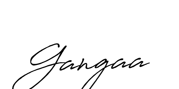 How to make Gangaa signature? Antro_Vectra_Bolder is a professional autograph style. Create handwritten signature for Gangaa name. Gangaa signature style 7 images and pictures png