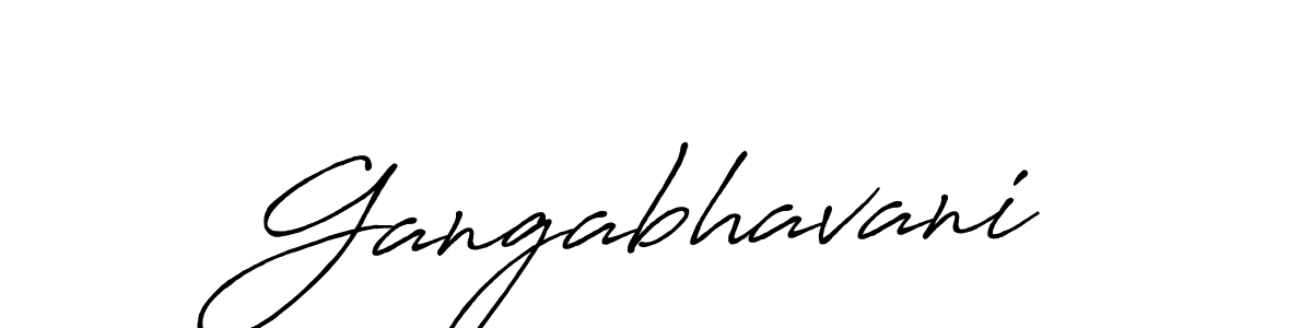 Create a beautiful signature design for name Gangabhavani. With this signature (Antro_Vectra_Bolder) fonts, you can make a handwritten signature for free. Gangabhavani signature style 7 images and pictures png