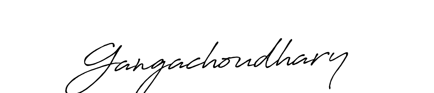 Antro_Vectra_Bolder is a professional signature style that is perfect for those who want to add a touch of class to their signature. It is also a great choice for those who want to make their signature more unique. Get Gangachoudhary name to fancy signature for free. Gangachoudhary signature style 7 images and pictures png