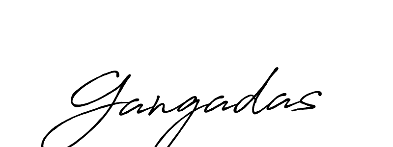 Make a short Gangadas signature style. Manage your documents anywhere anytime using Antro_Vectra_Bolder. Create and add eSignatures, submit forms, share and send files easily. Gangadas signature style 7 images and pictures png