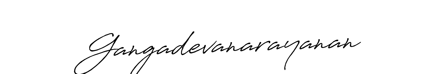 Use a signature maker to create a handwritten signature online. With this signature software, you can design (Antro_Vectra_Bolder) your own signature for name Gangadevanarayanan. Gangadevanarayanan signature style 7 images and pictures png