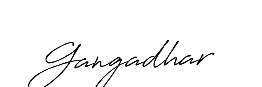 Create a beautiful signature design for name Gangadhar. With this signature (Antro_Vectra_Bolder) fonts, you can make a handwritten signature for free. Gangadhar signature style 7 images and pictures png