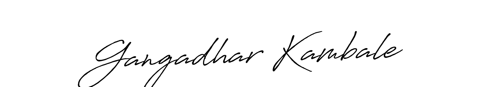 Gangadhar Kambale stylish signature style. Best Handwritten Sign (Antro_Vectra_Bolder) for my name. Handwritten Signature Collection Ideas for my name Gangadhar Kambale. Gangadhar Kambale signature style 7 images and pictures png