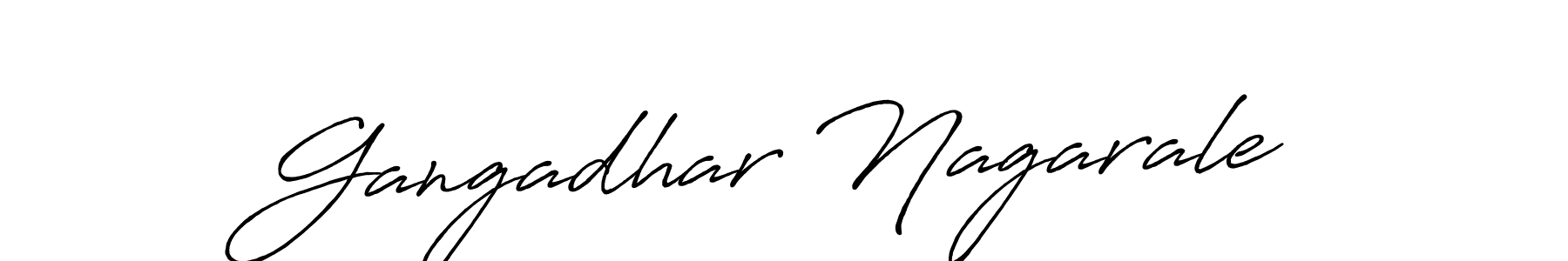 Gangadhar Nagarale stylish signature style. Best Handwritten Sign (Antro_Vectra_Bolder) for my name. Handwritten Signature Collection Ideas for my name Gangadhar Nagarale. Gangadhar Nagarale signature style 7 images and pictures png