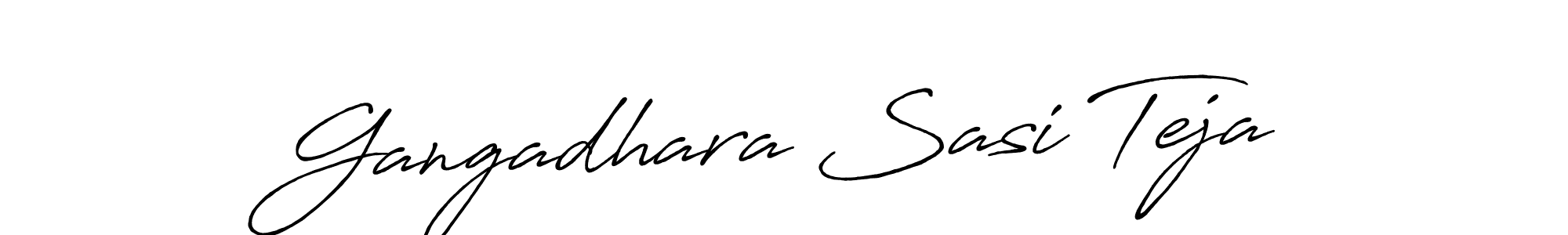 Design your own signature with our free online signature maker. With this signature software, you can create a handwritten (Antro_Vectra_Bolder) signature for name Gangadhara Sasi Teja. Gangadhara Sasi Teja signature style 7 images and pictures png