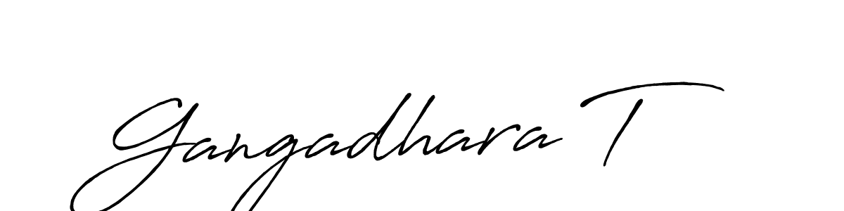 Similarly Antro_Vectra_Bolder is the best handwritten signature design. Signature creator online .You can use it as an online autograph creator for name Gangadhara T. Gangadhara T signature style 7 images and pictures png