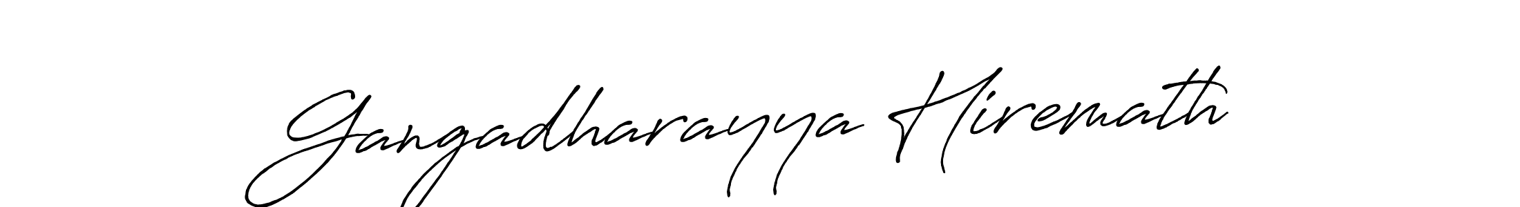 How to make Gangadharayya Hiremath name signature. Use Antro_Vectra_Bolder style for creating short signs online. This is the latest handwritten sign. Gangadharayya Hiremath signature style 7 images and pictures png