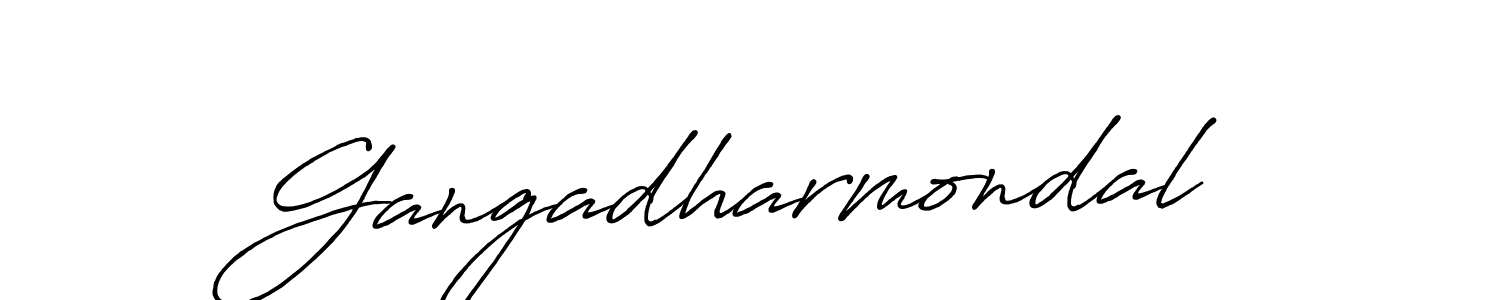 Once you've used our free online signature maker to create your best signature Antro_Vectra_Bolder style, it's time to enjoy all of the benefits that Gangadharmondal name signing documents. Gangadharmondal signature style 7 images and pictures png