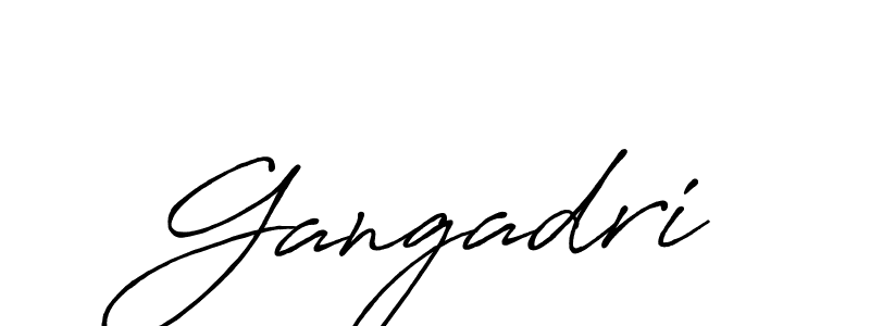 Also You can easily find your signature by using the search form. We will create Gangadri name handwritten signature images for you free of cost using Antro_Vectra_Bolder sign style. Gangadri signature style 7 images and pictures png