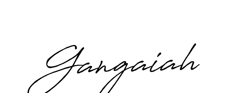 Create a beautiful signature design for name Gangaiah. With this signature (Antro_Vectra_Bolder) fonts, you can make a handwritten signature for free. Gangaiah signature style 7 images and pictures png
