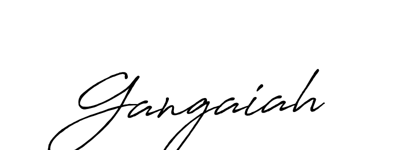 Create a beautiful signature design for name Gangaiah. With this signature (Antro_Vectra_Bolder) fonts, you can make a handwritten signature for free. Gangaiah signature style 7 images and pictures png