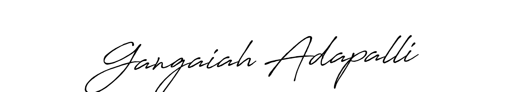 Also You can easily find your signature by using the search form. We will create Gangaiah Adapalli name handwritten signature images for you free of cost using Antro_Vectra_Bolder sign style. Gangaiah Adapalli signature style 7 images and pictures png