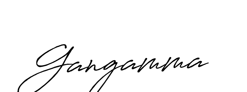 Also we have Gangamma name is the best signature style. Create professional handwritten signature collection using Antro_Vectra_Bolder autograph style. Gangamma signature style 7 images and pictures png