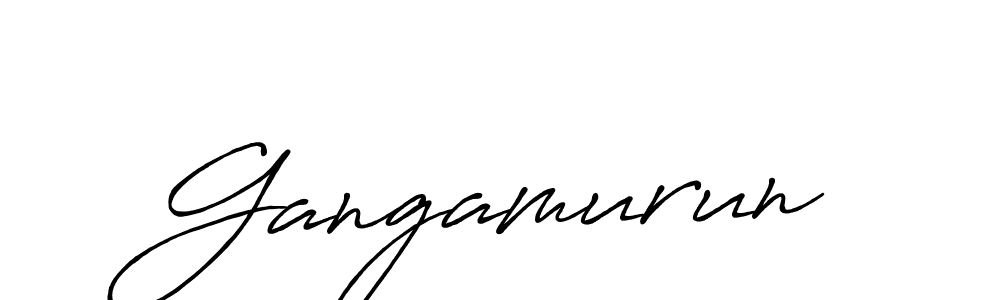 Make a beautiful signature design for name Gangamurun. With this signature (Antro_Vectra_Bolder) style, you can create a handwritten signature for free. Gangamurun signature style 7 images and pictures png