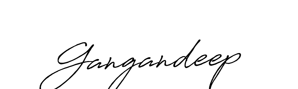 How to make Gangandeep name signature. Use Antro_Vectra_Bolder style for creating short signs online. This is the latest handwritten sign. Gangandeep signature style 7 images and pictures png