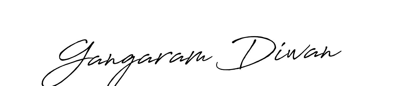 Also we have Gangaram Diwan name is the best signature style. Create professional handwritten signature collection using Antro_Vectra_Bolder autograph style. Gangaram Diwan signature style 7 images and pictures png