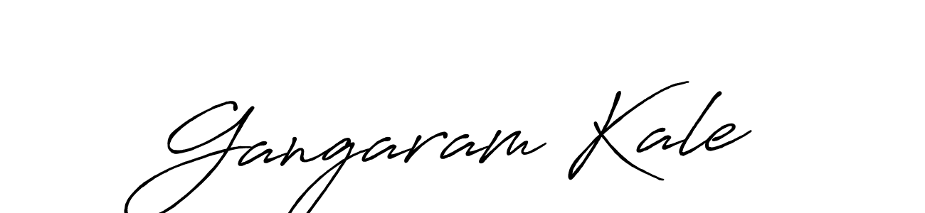 Make a beautiful signature design for name Gangaram Kale. With this signature (Antro_Vectra_Bolder) style, you can create a handwritten signature for free. Gangaram Kale signature style 7 images and pictures png