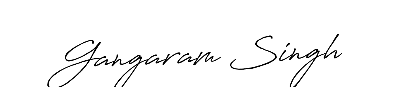 Make a beautiful signature design for name Gangaram Singh. With this signature (Antro_Vectra_Bolder) style, you can create a handwritten signature for free. Gangaram Singh signature style 7 images and pictures png