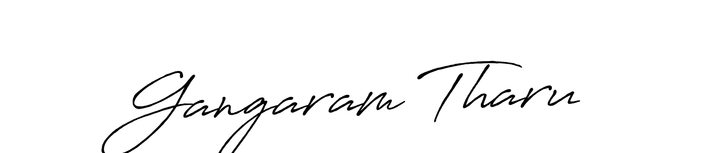 Also we have Gangaram Tharu name is the best signature style. Create professional handwritten signature collection using Antro_Vectra_Bolder autograph style. Gangaram Tharu signature style 7 images and pictures png