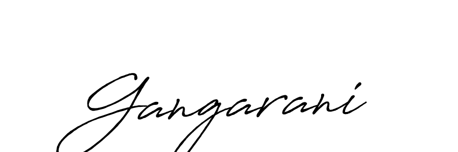 Create a beautiful signature design for name Gangarani. With this signature (Antro_Vectra_Bolder) fonts, you can make a handwritten signature for free. Gangarani signature style 7 images and pictures png