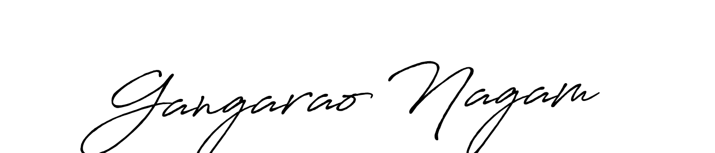 How to make Gangarao Nagam signature? Antro_Vectra_Bolder is a professional autograph style. Create handwritten signature for Gangarao Nagam name. Gangarao Nagam signature style 7 images and pictures png
