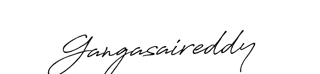 Design your own signature with our free online signature maker. With this signature software, you can create a handwritten (Antro_Vectra_Bolder) signature for name Gangasaireddy. Gangasaireddy signature style 7 images and pictures png