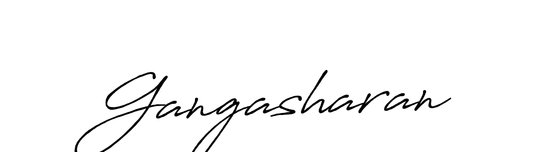 Also we have Gangasharan name is the best signature style. Create professional handwritten signature collection using Antro_Vectra_Bolder autograph style. Gangasharan signature style 7 images and pictures png