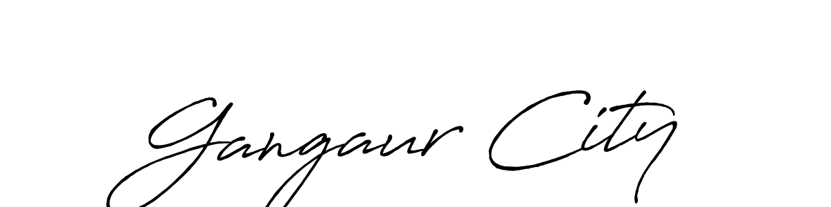 Gangaur City stylish signature style. Best Handwritten Sign (Antro_Vectra_Bolder) for my name. Handwritten Signature Collection Ideas for my name Gangaur City. Gangaur City signature style 7 images and pictures png