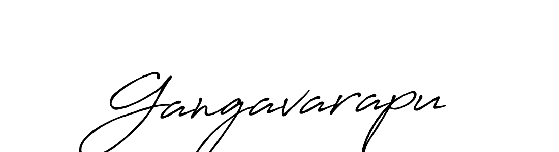 Make a beautiful signature design for name Gangavarapu. With this signature (Antro_Vectra_Bolder) style, you can create a handwritten signature for free. Gangavarapu signature style 7 images and pictures png